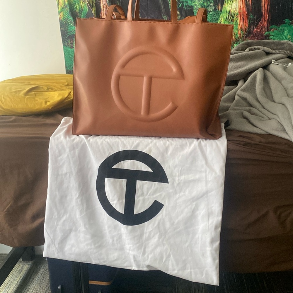 large brown telfar, unused and perfect condition